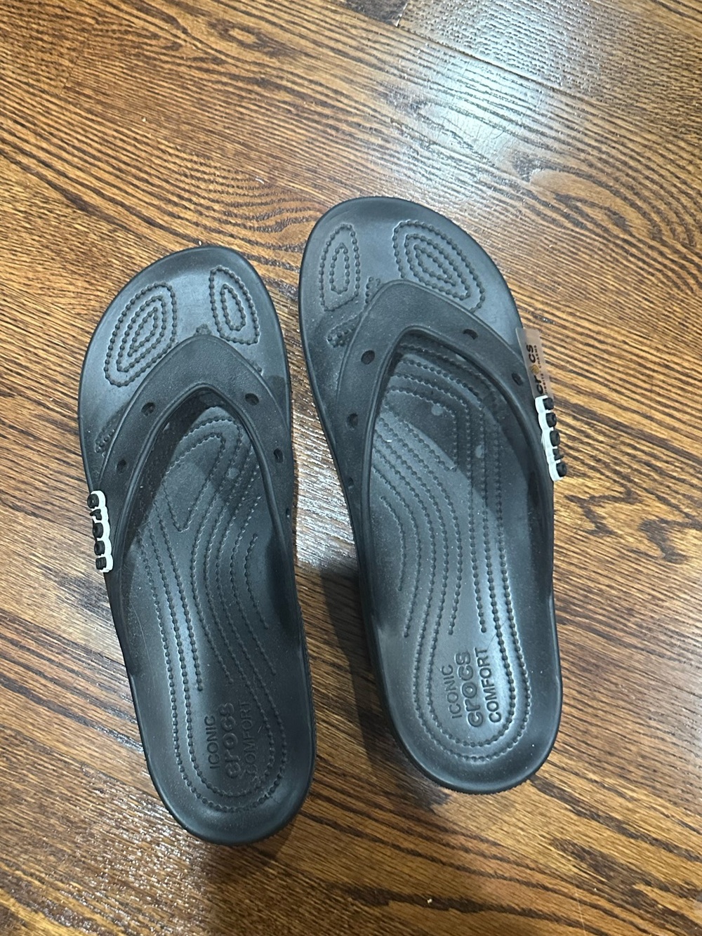 NEW Black Croc Sandal size M13